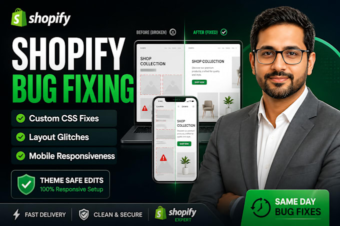 fix shopify CSS bugs, layout glitches and mobile issues