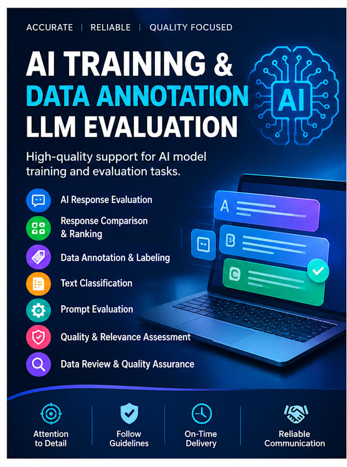 provide professional ai training, data annotation and llm evaluation