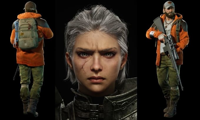 3d game character 3d character modeling 3d ai game character design 3d rigging