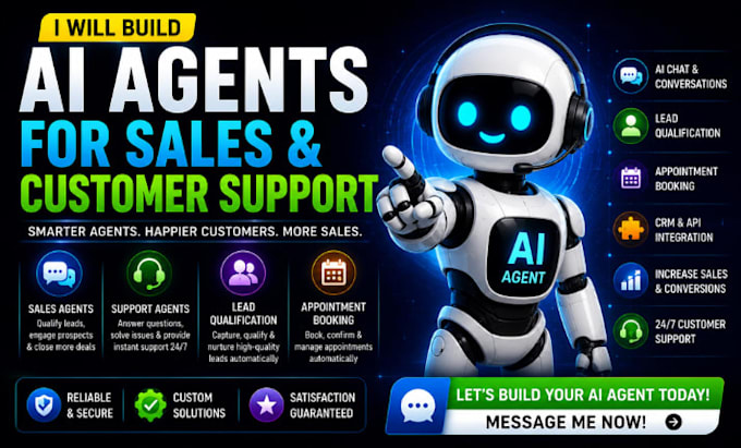 build ai agents for sales and customer support