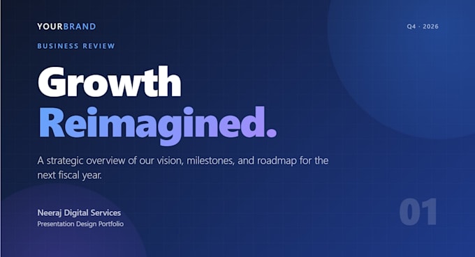 design a professional power point presentation with modern design
