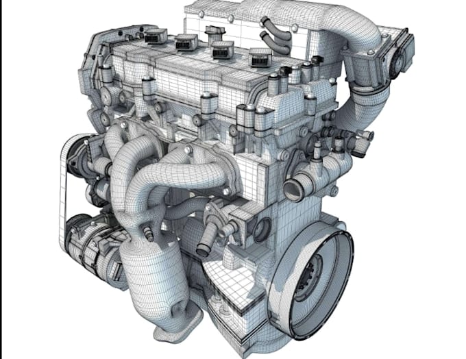 design 3d cad engine and mechanical part product with 3d modelling