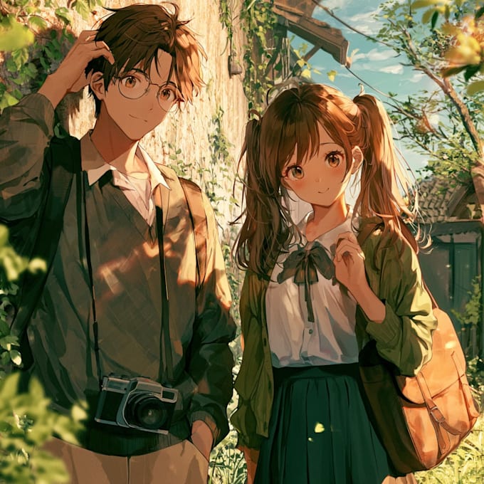 draw a anime character or anime couple character