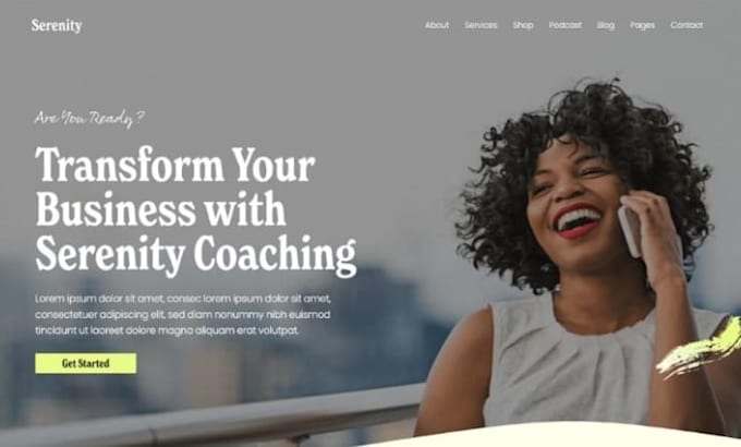 design squarespace coach website life coach website booking website