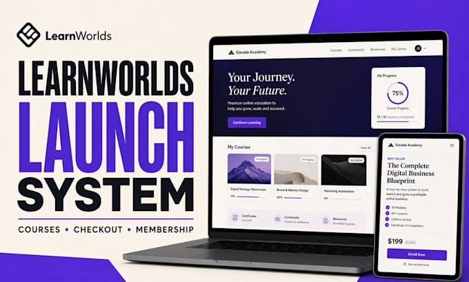build learnworlds website learnworlds course online academy