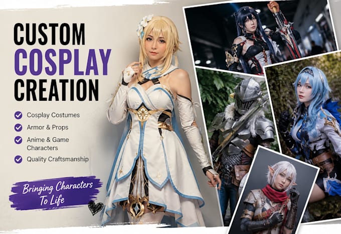 create full body cosplay amor and creation