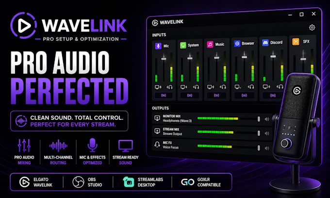 setup elgato wave link and wave xlr for streaming