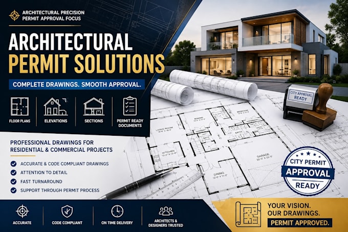 create city permit drawings, architectural plans and construction documents