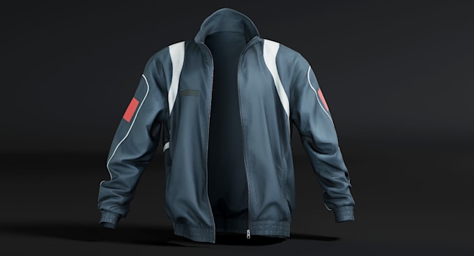 create clothing tech pack, flat sketch and 3d mockup