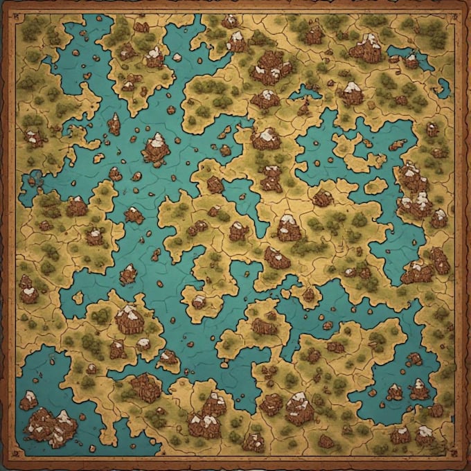 create fantasy, retro and vintage maps for board games