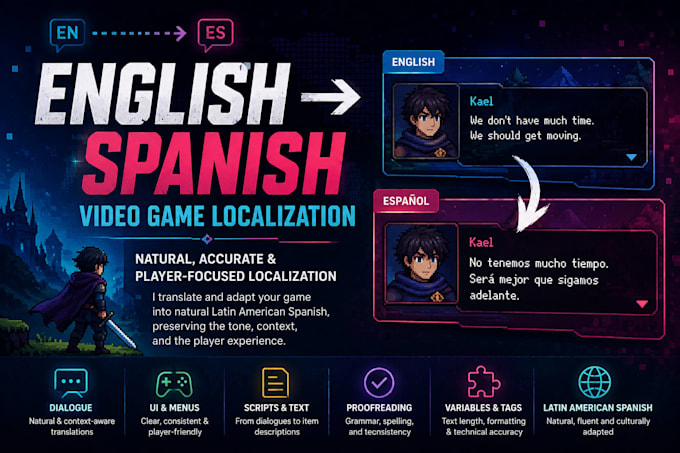 translate and localize your video game into spanish