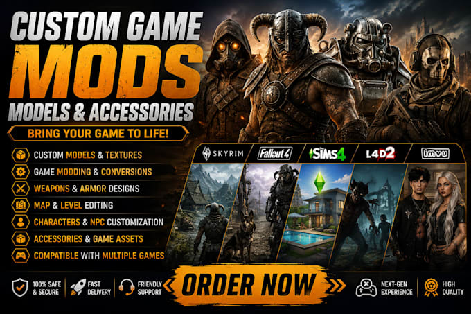 create skyrim mod weapon, starfield, fallout 4, arma 3, vchart mod pack