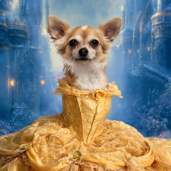 create amazing disney pet portrait
