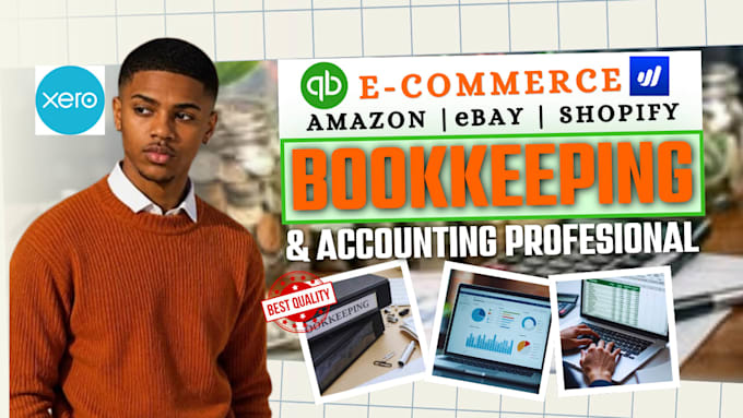 do ebay amazon ecommerce bookkeeping and accounting using wave, quickbooks, xero