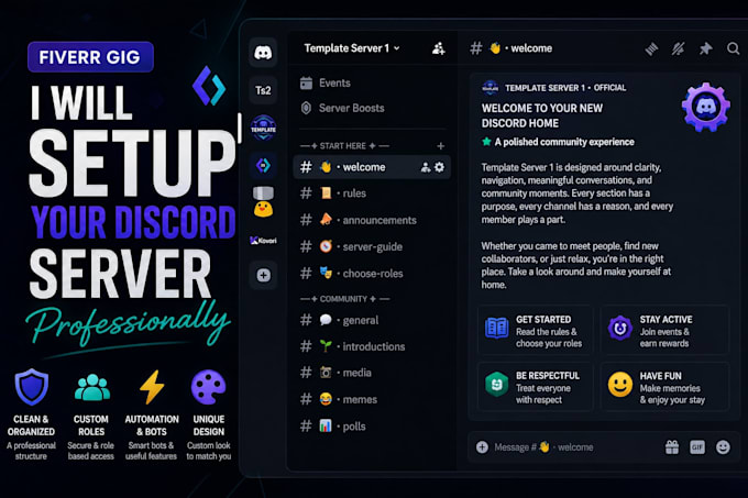 setup your discord server professionally