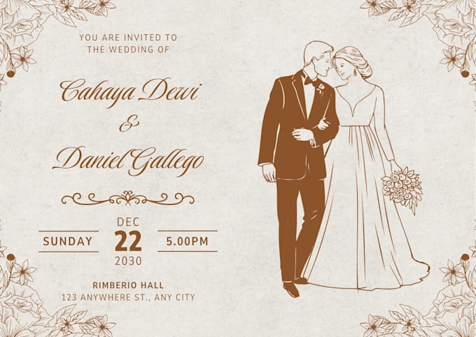 animated wedding invitation video design