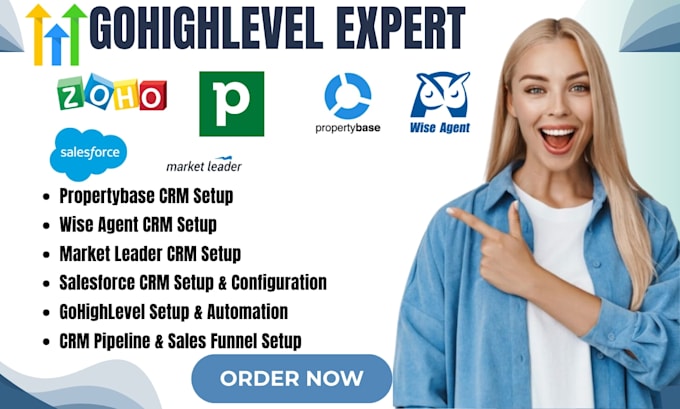 setup zoho pipedrive propertybase wiseagent marketleader salesforce gohighlevel