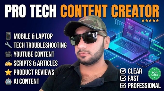 create professional tech tutorial videos for youtube