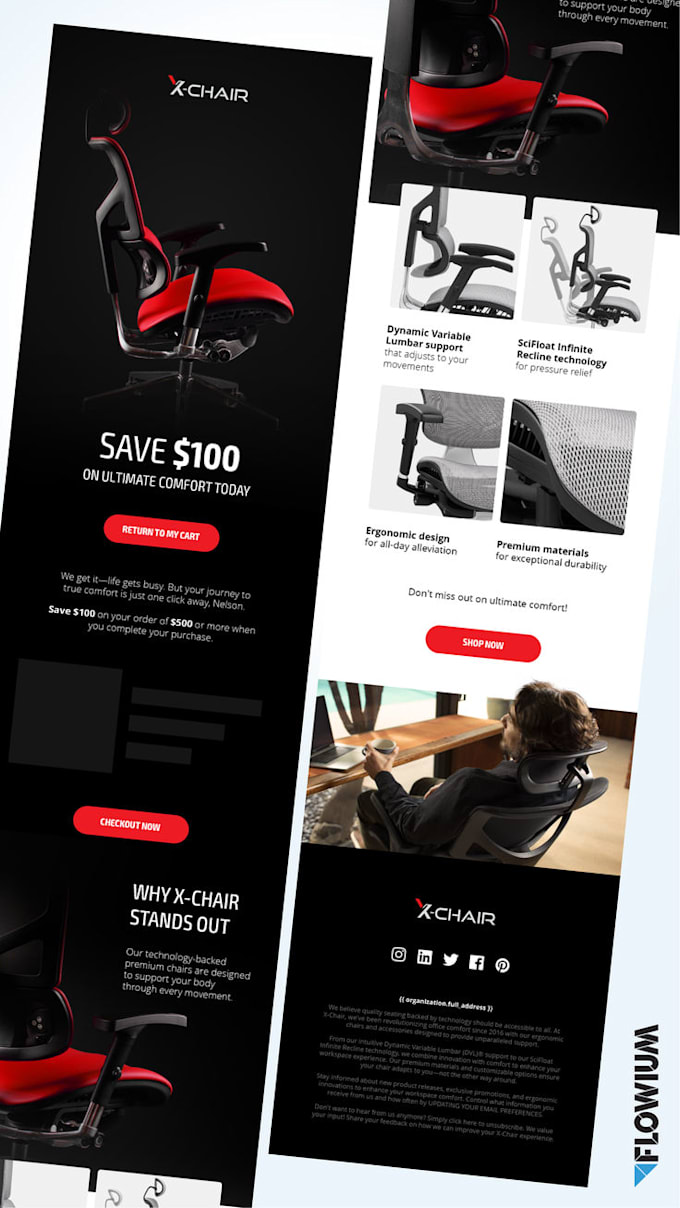 design a professional responsive email template