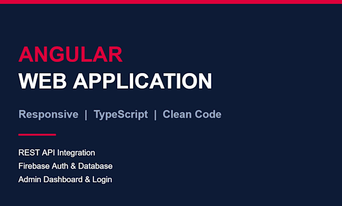 develop a responsive angular web application with typescript