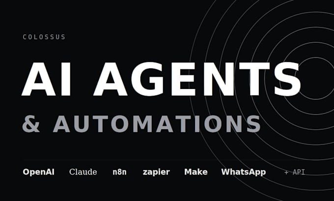 build ai agents, chatbots, and automations for your business