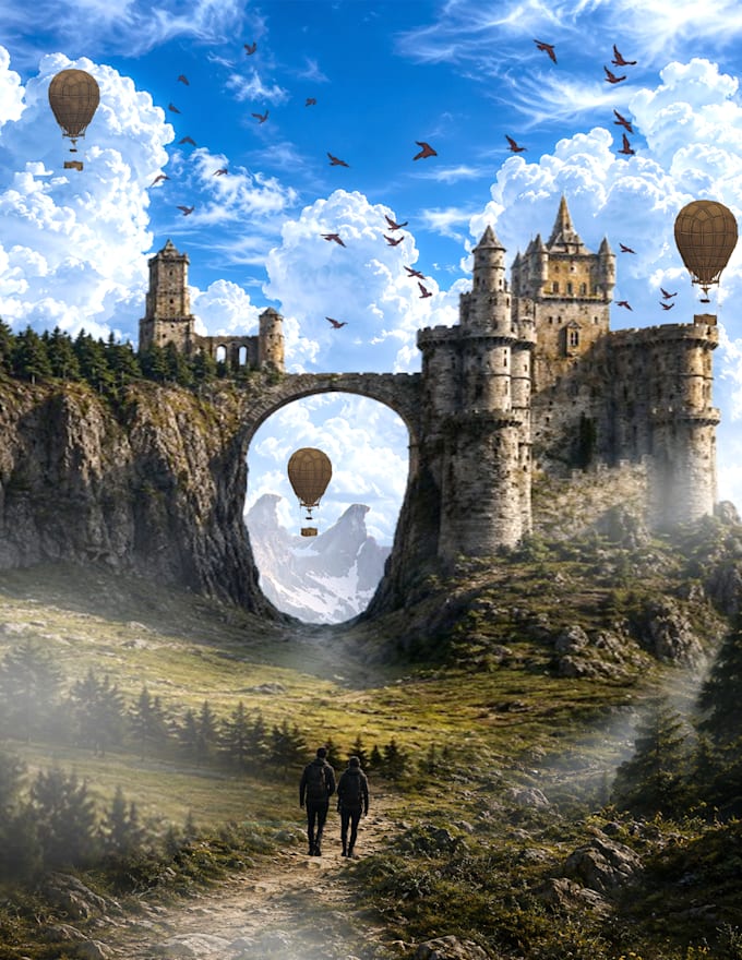 create stunning fantasy matte paintings