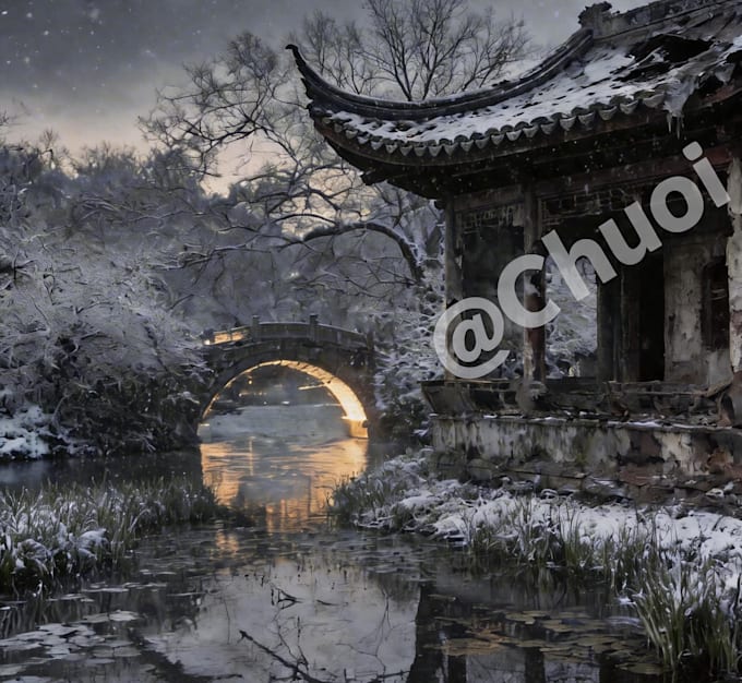 design custom chinese mixed media collage art