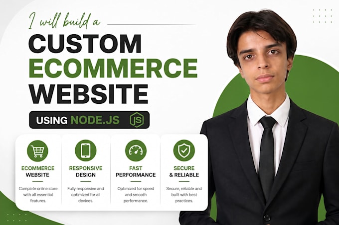 build a custom ecommerce website using node js