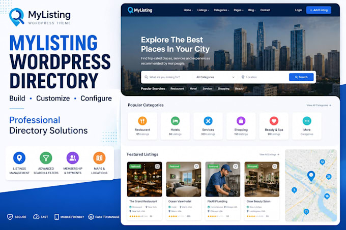 build and customize a mylisting wordpress directory