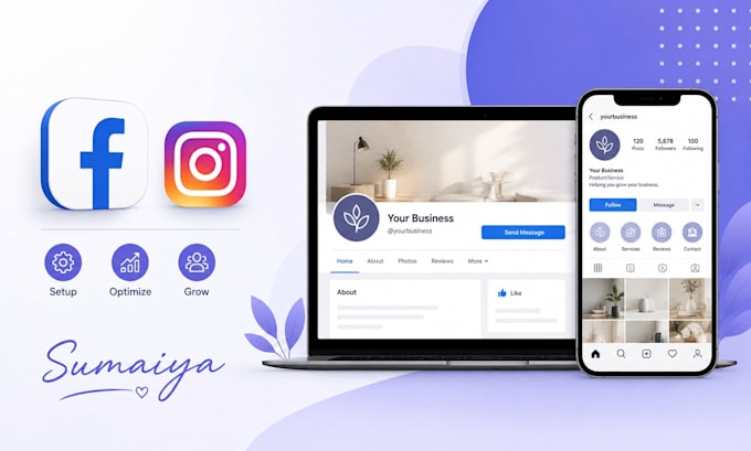create and optimize your instagram business page and fb page