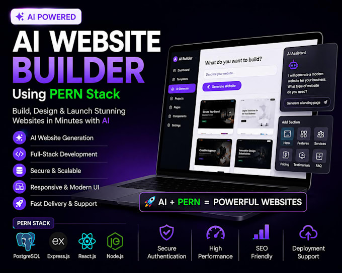 build your own ai website builder using pern stack