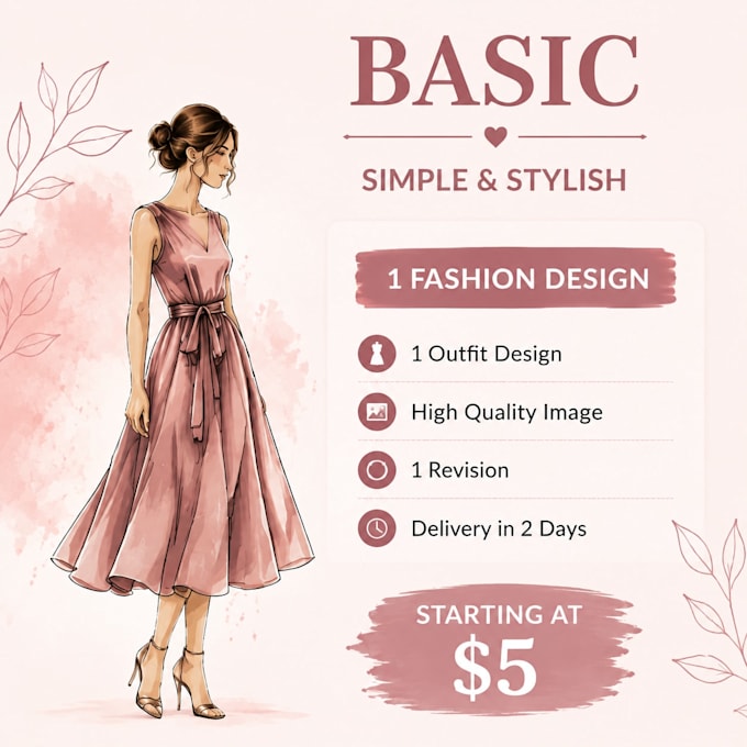create creative fashion designs and outfit ideas