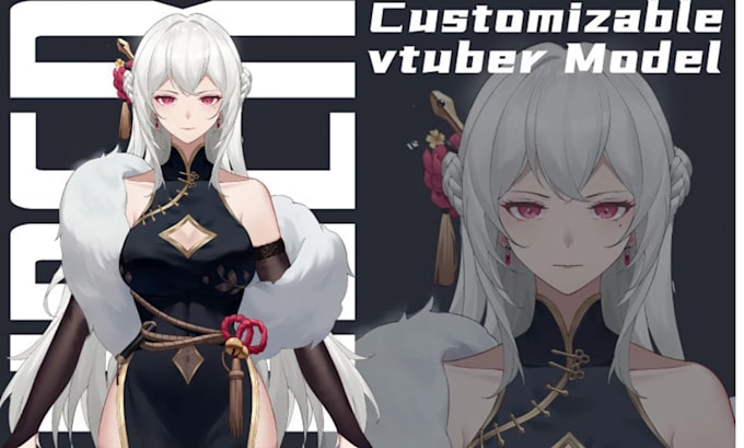 design and rig pro live2d vtuber model for vtube studio