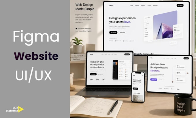 make you mobile ui ux and website ui ux in figma
