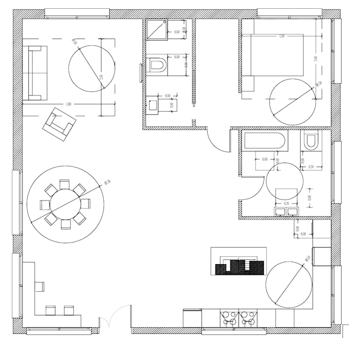 do 2d autocad drawing