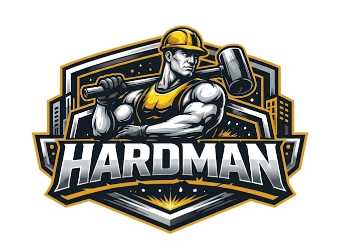 create premium tradesman logo design for you