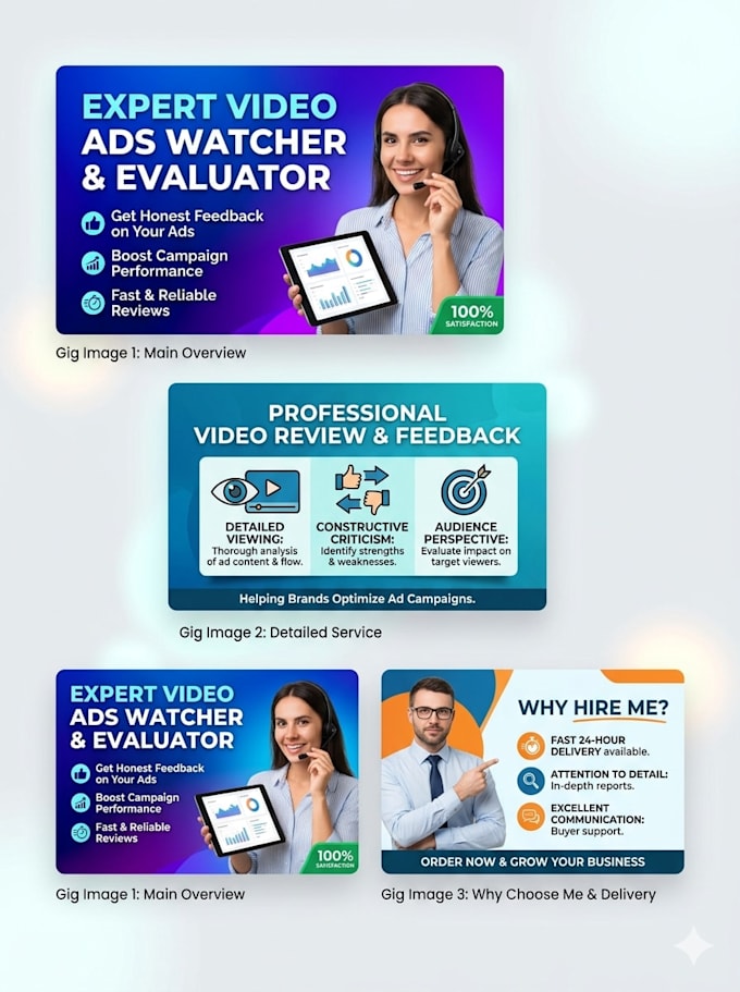 do professional video video evaluation and ad content review