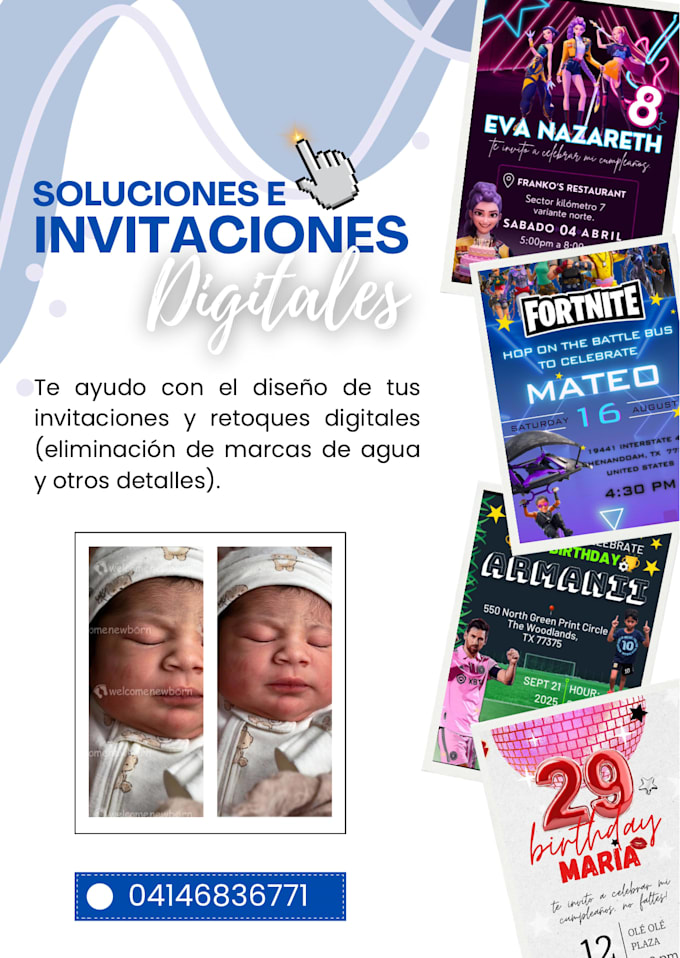 diseñaré tus ideas en canva y retoques digitales