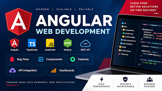develop and fix angular web applications