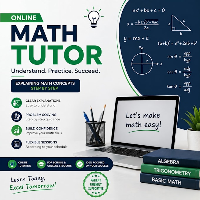 provide online math tutoring and explain problems step by step