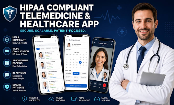 develop healthcare mobile app wellness app fitness app with website