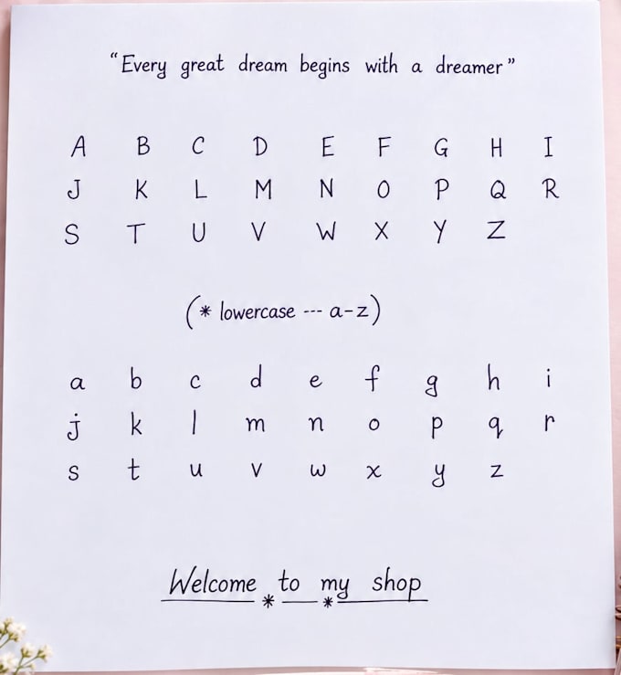 write custom handwritten letters and notes