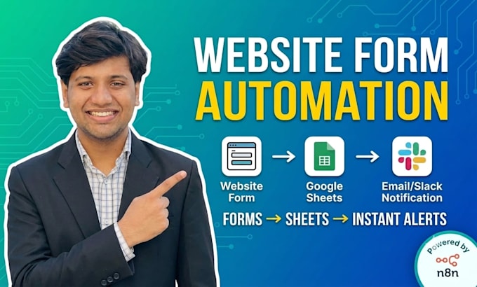 automate your web forms, lead capture and notifications with n8n