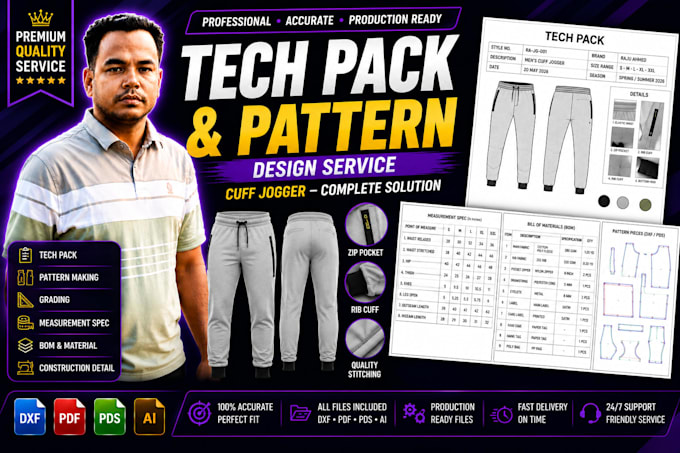 create professional garment sewing pattern, marker and fabric consumption