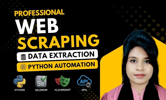 scrape websites using python, beautifulsoup and selenium