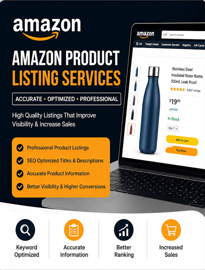create and optimize amazon product listings