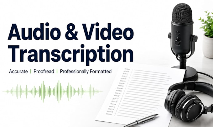 transcribe audio and video accurately