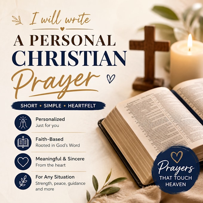 write a short and personal christian prayer for you