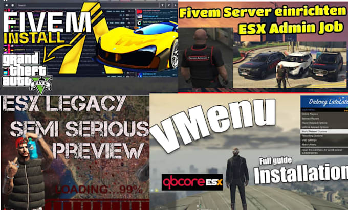setup your fivem server from scratch ready for players and monetization