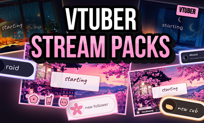 design a custom vtuber stream package